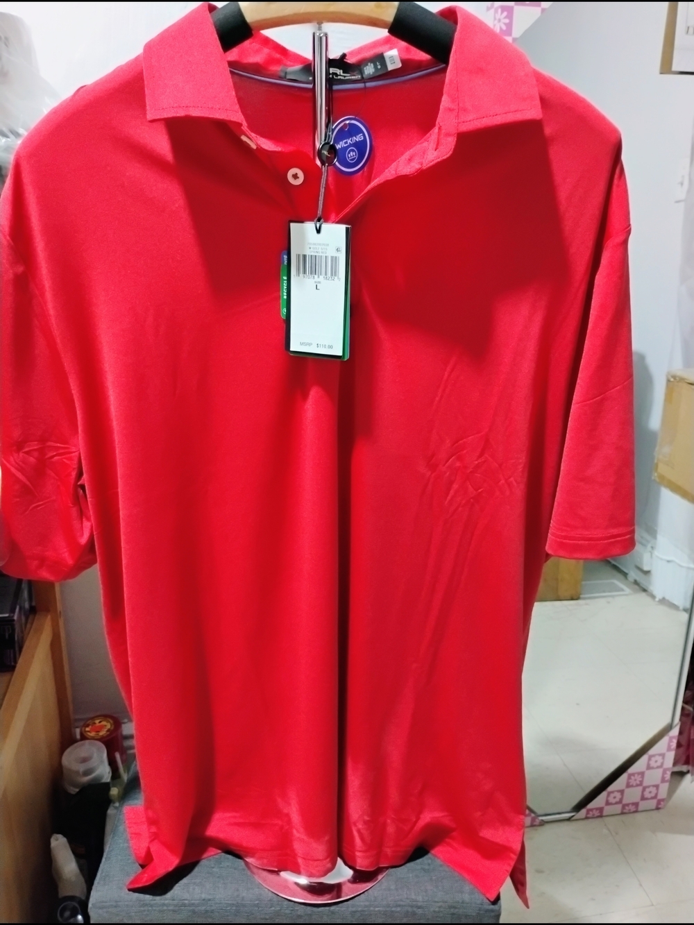Men's RLX Ralph Lauren Golf Polo Size: Large NWT